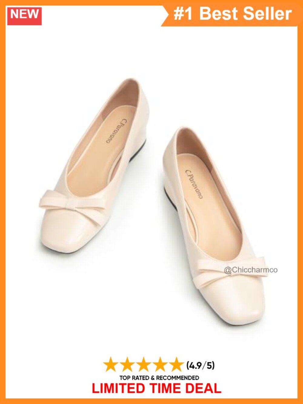 Chunky Block Heel Square Toe Pumps Dressy Casual Slip-On